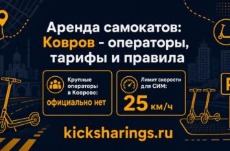 аренда самокатов ковров