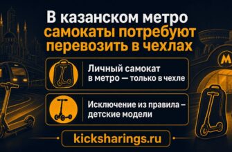 В казанском метро самокаты потребуют перевозить в чехлах