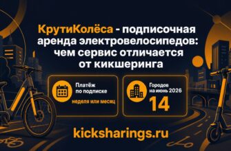 КрутиКолёса - подписочная аренда электровелосипедов: чем сервис отличается от кикшеринга