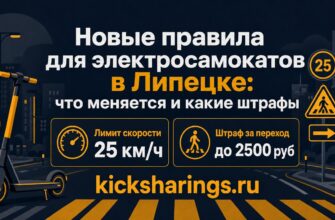 Новые правила для электросамокатов в Липецке: что меняется и какие штрафы