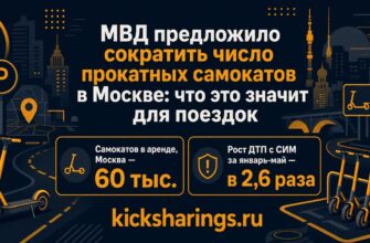 МВД предложило сократить число прокатных самокатов в Москве: что это значит для поездок