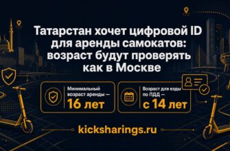 Татарстан хочет цифровой ID для аренды самокатов: возраст будут проверять как в Москве