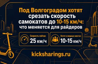 Под Волгоградом хотят срезать скорость самокатов до 10-15 км/ч: что меняется для райдеров